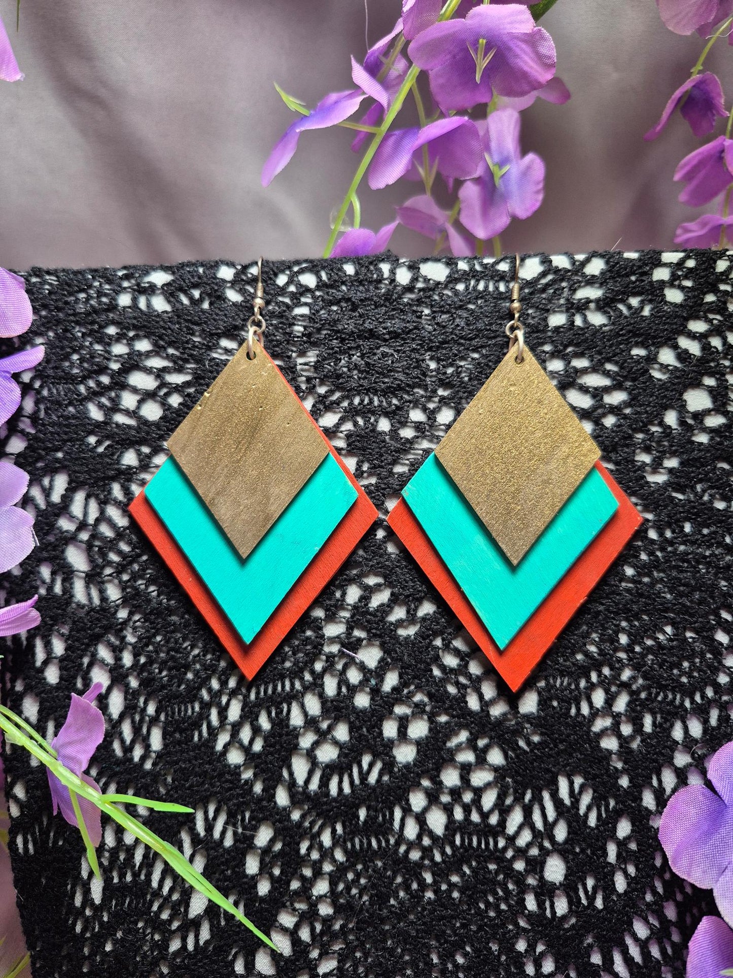 Boho Color Block Earrings
