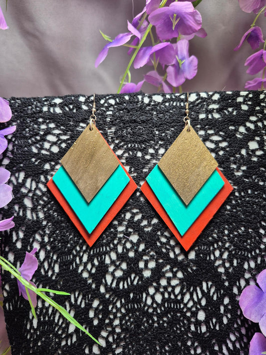 Boho Color Block Earrings