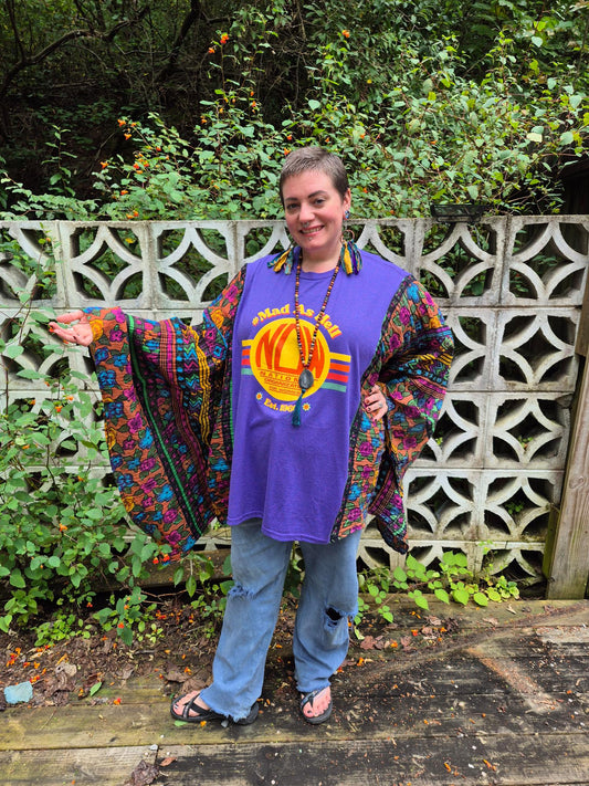 Boho Upcycled Top